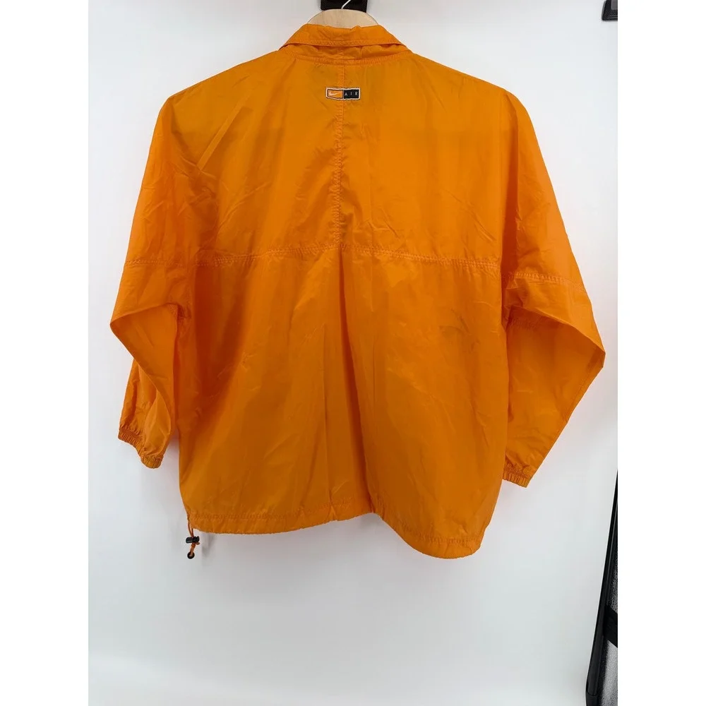 Nike Vintage Air Anorak Windbreaker XL Nylon Orange Center Swoosh TN Vols 90s